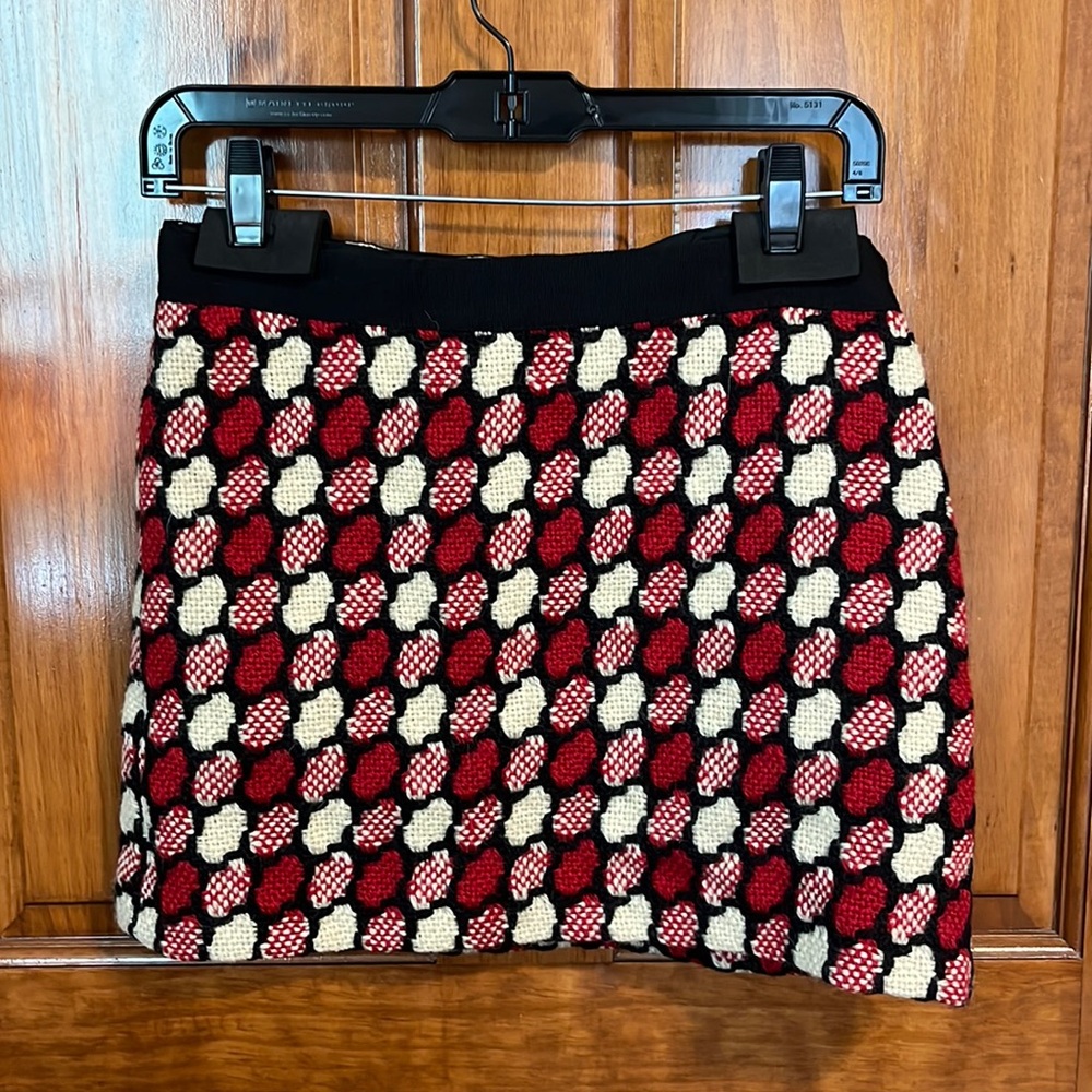 Milly New York 100% wool mini skirt